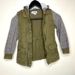 Coffee Shop Kids utility jacket girl size 6x